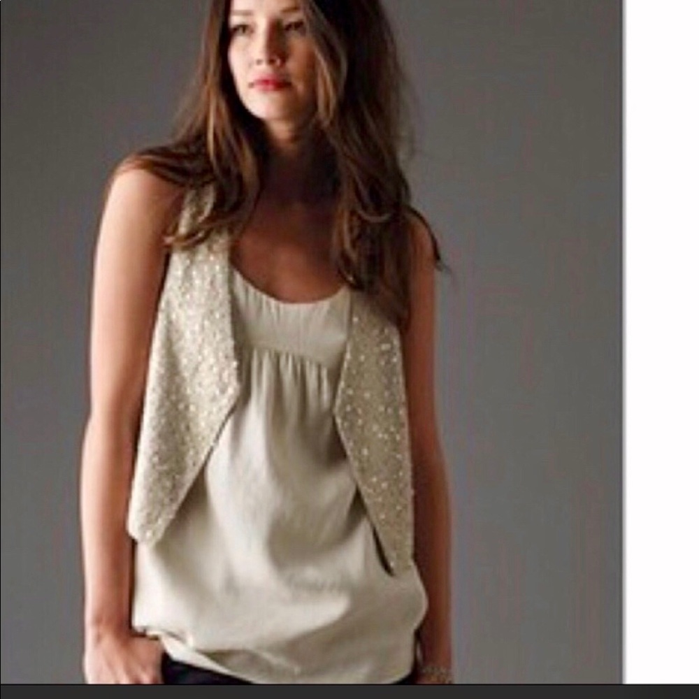 sequin vest size L